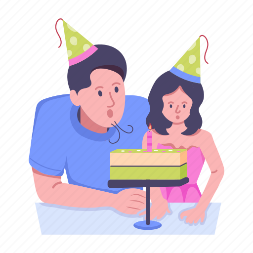 Daughter birthday, birthday celebration, father love, father daughter, fatherhood icon - Download on Iconfinder