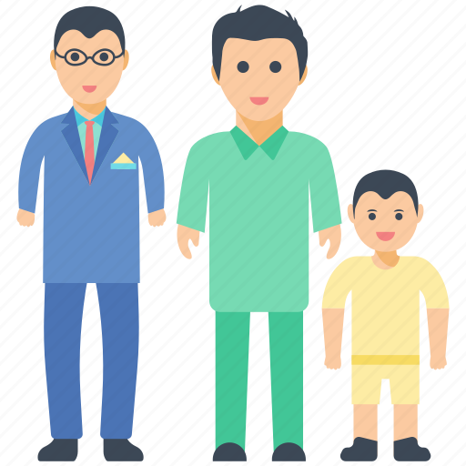 Family, father love, grandfather love, son, three generation icon - Download on Iconfinder