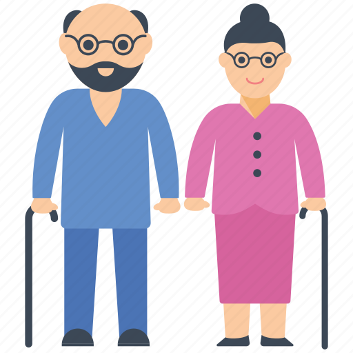 Grandfather, grandmother, old age, old parents, parents icon - Download on Iconfinder