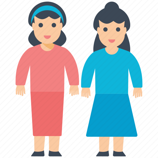 Same age, siblings, sister love, sisters, twins icon - Download on Iconfinder