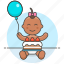 happy, birthday, balloon, baby, girl, party, strawberry, infant, sweet, family, cake 