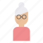 family, glasses, grandma, grandmother, old, white hair, woman 