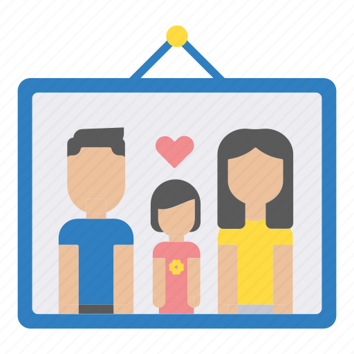 Family, father, memory, mother, parents, photo, picture icon - Download on Iconfinder
