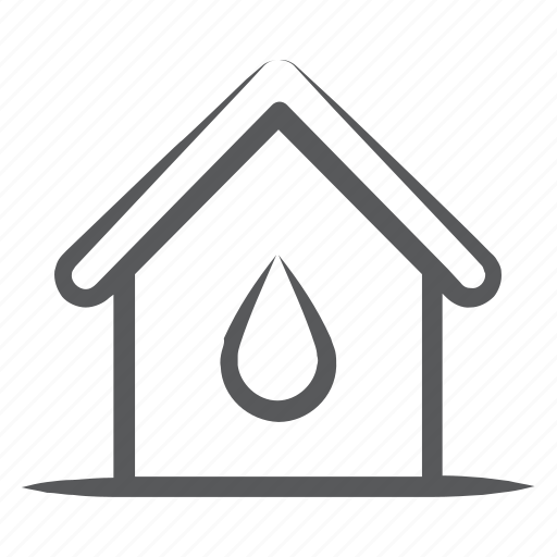 Aqua home, eco home, home water, real estate, water supply icon - Download on Iconfinder