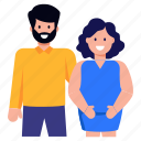 pregnancy, expecting spouse, expecting couple, future parents, avatars 