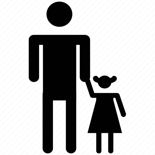 Daughter, father, father with daughter, human, male, man, people icon - Download on Iconfinder