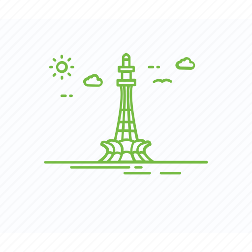 Lahore monument, minar e pakistan, national building, pakistan landmark, pakistan monument icon - Download on Iconfinder