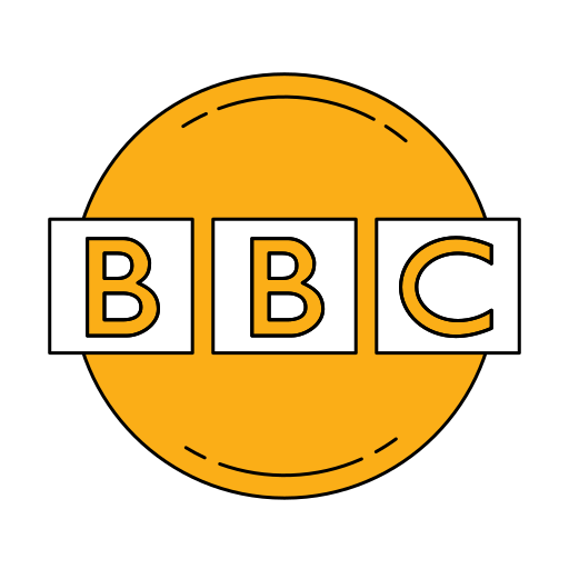 Bbc, logo, network, orange icon - Free download