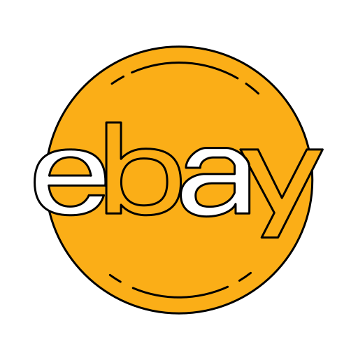Buy, cart, ebay, ecommerce, logo, orange, sell icon - Free download