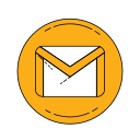 gmail, logo, orange