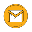 gmail, logo, orange 