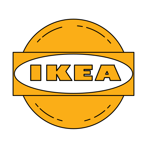 Forniture, ikea, logo, orange icon - Free download