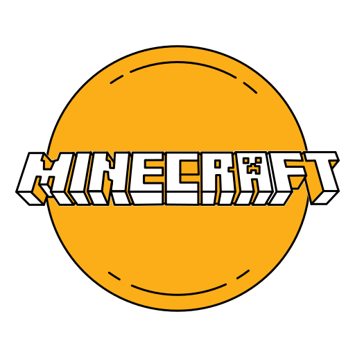 Game, gaming, logo, minecaft, orange icon - Free download