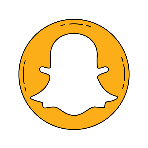 Communication, logo, media, orange, snapchat, social icon - Free download