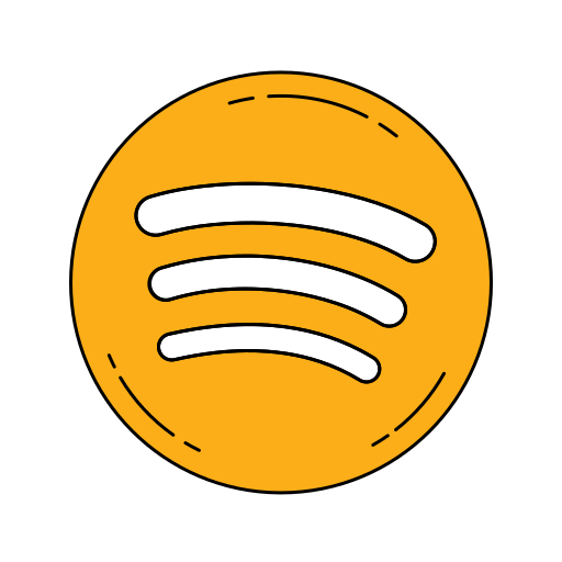 Logo, music, network, orange, social, spotify icon - Free download