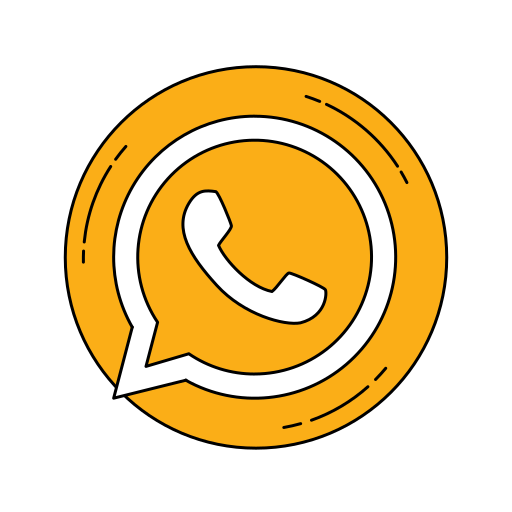 Logo, media, network, orange, social, whatsapp icon - Free download