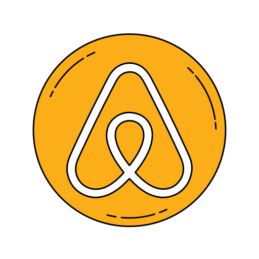 Aribnb, logo, network, orange icon - Free download