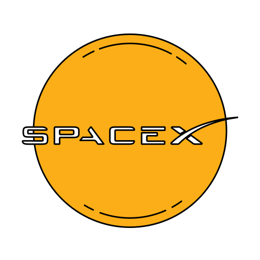 Logo, orange, space, spaceship, spacex icon - Free download