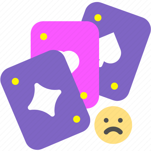 Cards, entertain, game, jackpot, sad icon - Download on Iconfinder