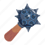 spiked mace, mace weapon, cudgel, spiked ball, spiked club 