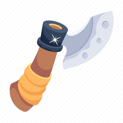 Hatchet, game axe, splitting axe, chopping axe, battle axe icon - Download on Iconfinder