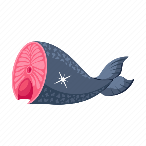 Fish tail, fish cut, fish piece, fish meat, seafood icon - Download on Iconfinder