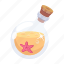 starfish potion, potion bottle, potion flask, sea potion, magic potion 