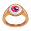 eye ring, fantasy ring, magic ring, ring, eye jewelleryeye ring, eye jewellery 