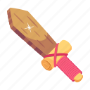 wooden sword, wooden weapon, wooden saber, sword, sharp tool