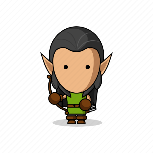 Medieval, people, character, app, elf, bow, fantasy icon - Download on Iconfinder