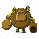 golem, giant, medieval, people, cannon, rock, character, monster, fantasy, game, person, avatar, dangerous, stone, mascot