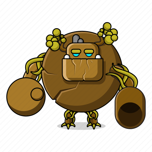 Golem, giant, medieval, people, cannon, rock, character icon - Download on Iconfinder