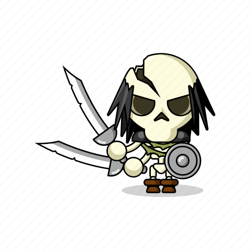 Fantasy, game, person, avatar, sword, bones, skeleton icon - Download on Iconfinder