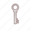 fantasy, item, key, lock, medieval 