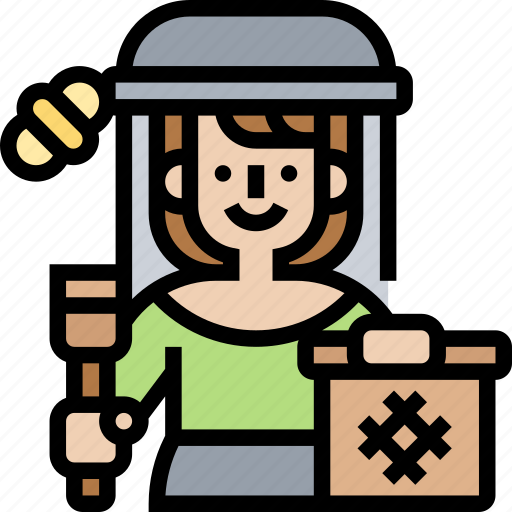 Beekeeper, apiarist, apiculturist, beehive, farm icon - Download on Iconfinder
