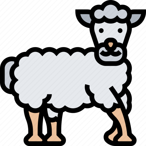 Sheep, livestock, pasture, farming, animal icon - Download on Iconfinder