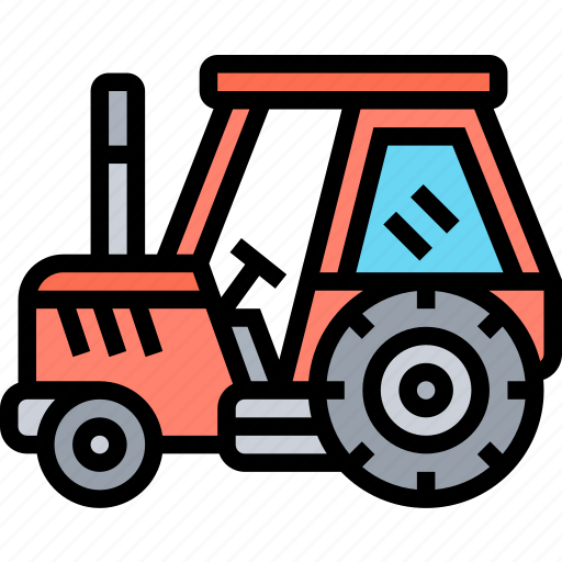 Tractor, machinery, vehicle, farmland, agricultural icon - Download on Iconfinder