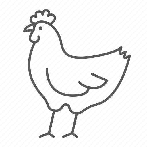 Chicken, hen, farm, agriculture, animal, bird, meat icon - Download on Iconfinder