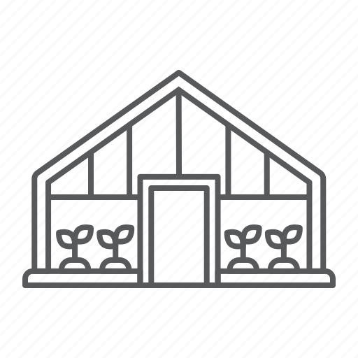 Greenhouse, farm, agriculture, glass, plant, growing, gardening icon - Download on Iconfinder