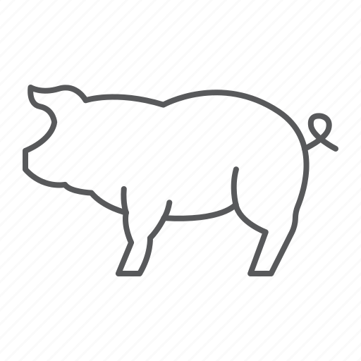 Pig, farm, pork, meat, body, animal icon - Download on Iconfinder