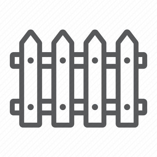 Architecture, barrier, garden, picket, wall, wooden, fence icon - Download on Iconfinder