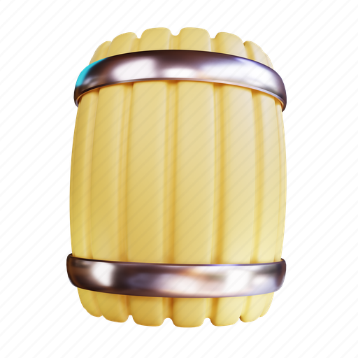 Barrel, 1 3D illustration - Download on Iconfinder