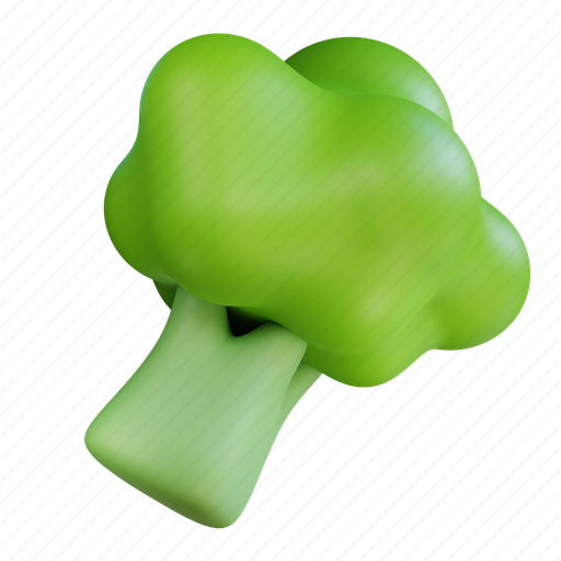 Broccoli, 2 3D illustration - Download on Iconfinder