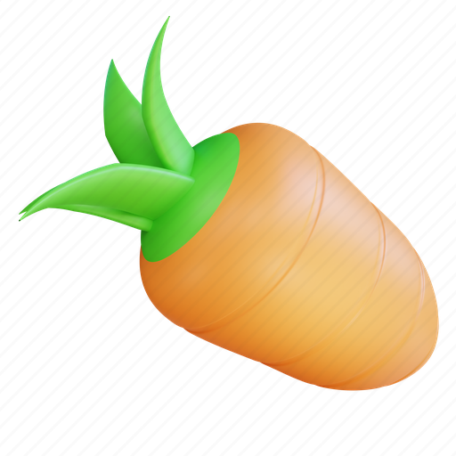 Carrot, 1 3D illustration - Download on Iconfinder