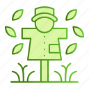 scarecrow, agriculture, autumn, harvest, hat, hay, crop, decoration, field