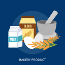 bakery product, egg, flour, food, industry, milk, wheat