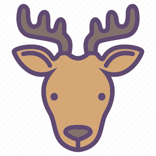 Animal, cattle, deer, farm, head icon - Download on Iconfinder