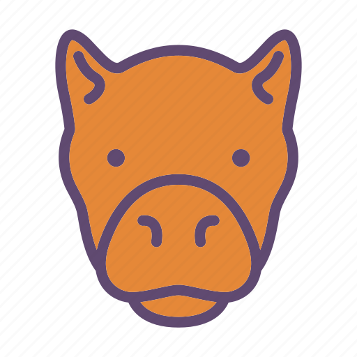 Animal, camel, farm, head icon - Download on Iconfinder