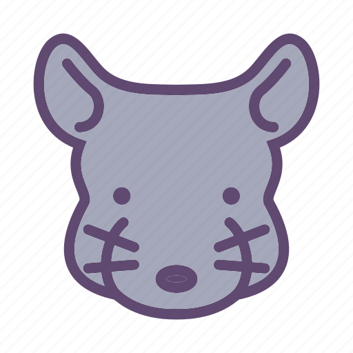 Animal, chinchilla, farm, head, rodent icon - Download on Iconfinder