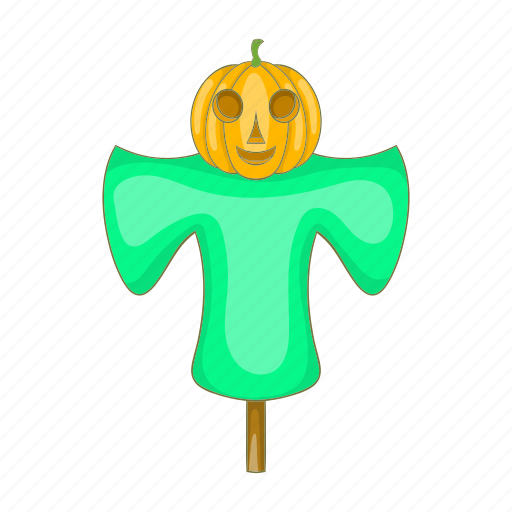 Autumn, cartoon, halloween, pumpkin, scarecrow, straw icon - Download on Iconfinder